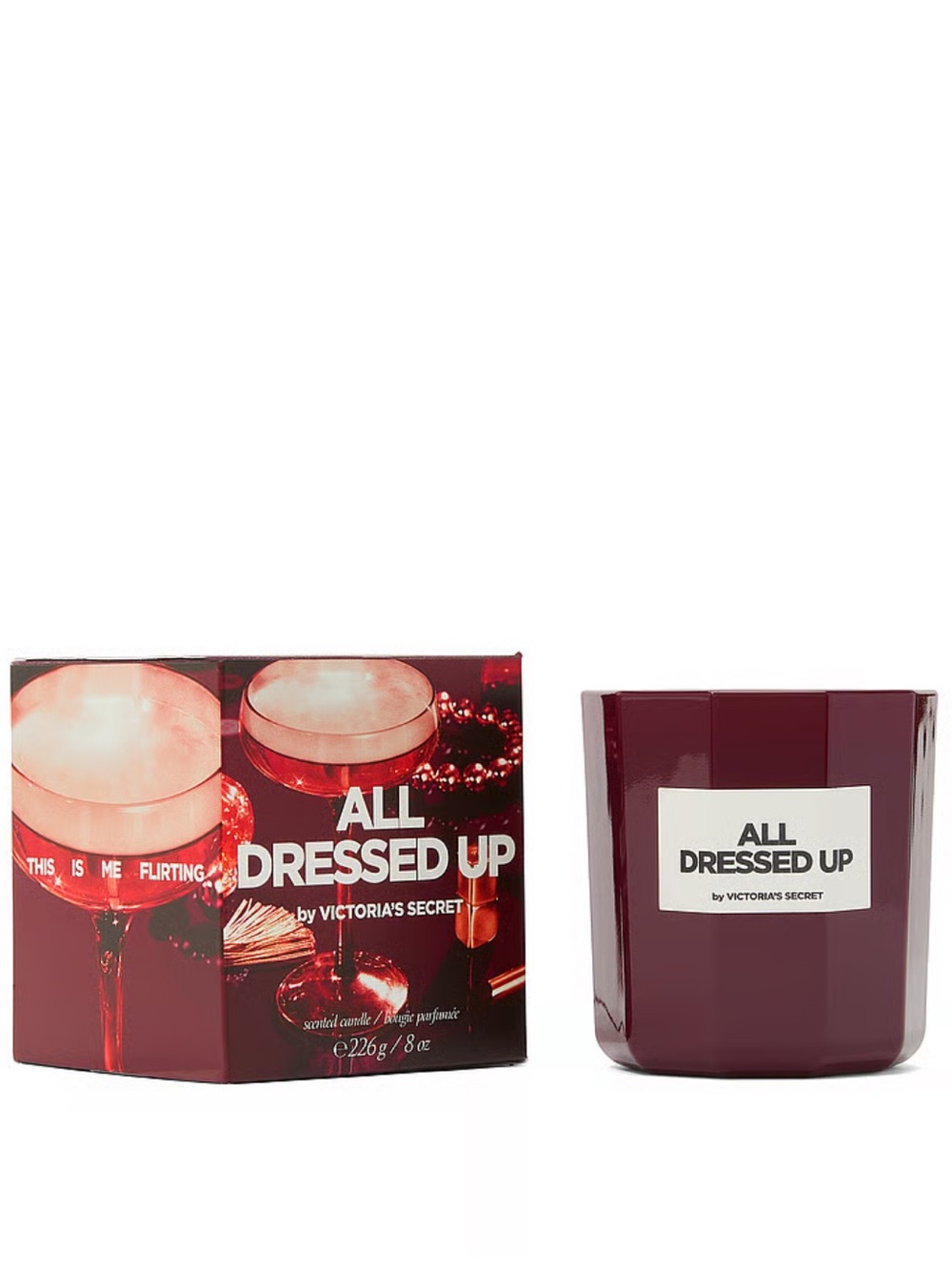Victoria's Secret All Dressed Up Candle New in Box Baccarat Rouge Cherry Scented